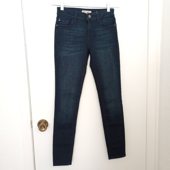 Warp + Weft JFK Dark Wash Skinny Jeans - Picture 1 of 10